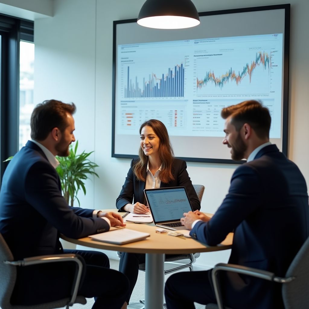 Reunión de asesoramiento financiero